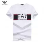 armani jeans t-shirt homme print ea7 logo white